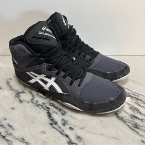 Asics‎ Snapdown 3 Wrestling Shoes Men’s Size 8 Black White Lace Up High Top